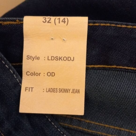 Paper Denim & Cloth Size 32 14 Jeans Womens Skinny Blue Denim Stretch NEW - Picture 12 of 15